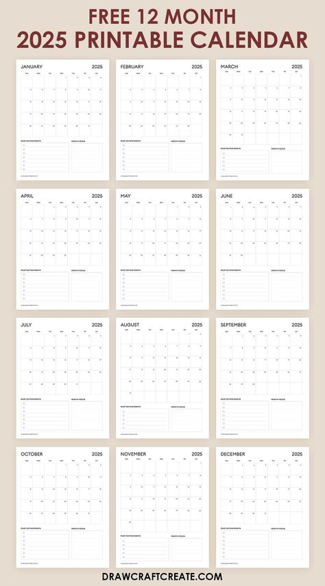 Vertical Monthly Calendar, Calendar Template 2025, 2025 Printable Calendar, Goodnotes Calendar Template Free, Free Printable Calendar 2025, Calendar 2025 Free Printable, 2025 Calendar Printable Free, Free Monthly Calendar Printable, May Calendar Printable