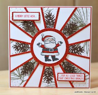 Starburst Cards, Sunburst Cards, Simple Christmas Cards, Santa Cards, Star Burst, Remember The Name, Christmas Card Inspiration, Homemade Christmas Cards, Stampin Up Christmas Cards