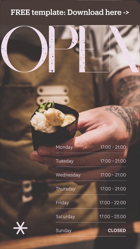 Restaurant Instagram Story, Street Food Design, Santa Anna, Food Graphics, Instagram Graphic Design, Open Table, Elegant Restaurants, Pink Minimalist, Instagram Graphic