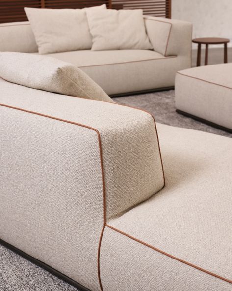 Sofas | Sectional Sofas | Perry - Photo 6 Modern Sofa Designs Luxury, Italian Modern Sofa, Modern Sofa Living Room, Sectional Sofas Living Room, Sofa Upholstery, Sectional Sofas, Modern Furniture Living Room, Coffee Table Design, Furniture Fabric