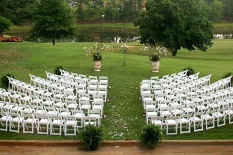 I like the rounded seating look Wedding Ceremony Chairs, Candle Lighting Ceremony, Seating Arrangement Wedding, Wedding Ceremony Seating, Backyard Wedding Ceremony, Ceremony Chairs, Ceremony Seating, Summer Wedding Colors, Aisle Decor