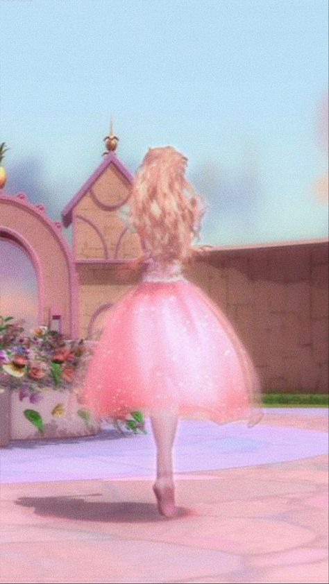 2000s Barbie Aesthetic, Barbie Aesthetic Wallpaper, Barbie In The Nutcracker, Barbie Nutcracker, Barbie Vibes, Barbie Aesthetic, Barbie Drawing, 12 Dancing Princesses, Barbie Cartoon