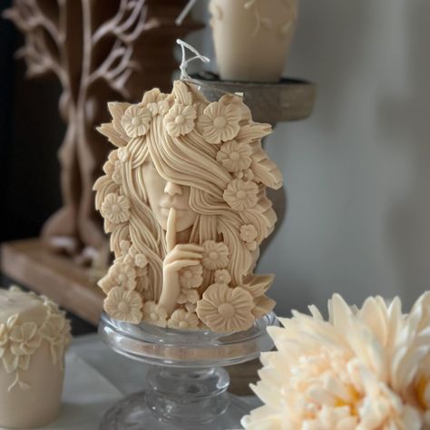 Flower Goddess Candle 🕯️💫 #goddesscandle #flowergirl #soycandles #housewarming #handmadegifts #handmadecandle #candleshop #candlecommunity #tampabay #florida #madeinusa #sculpturecandles #instagood #madewithlove Goddess Candle, Flower Goddess, Candle Shop, Handmade Candles, Soy Candles, House Warming, Flower Girl, Florida, Candles