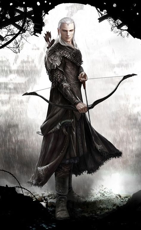 40 Incredible Warrior Art Examples - Bored Art Elven Archer, Portrait Male, Male Elf, Bel Art, High Elf, Bow And Arrow, Dark Elf, Fantasy Male, Thranduil