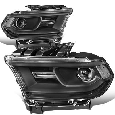 14-19 Dodge Durango Black Housing Clear Side Projector Headlights 2014 Dodge Durango, Projector Headlights, Dodge Durango, Headlight Assembly, Turn Signal, Projector, Dodge, Fitness Models, Lamps