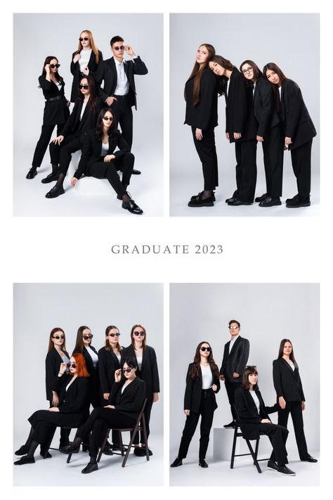 Group Shot Photography, Yearbook Photoshoot, Group Photo Poses, Group Picture Poses, Dance Photography Poses, Group Poses, Graduation Picture Poses, Graduation Style, Group Shots