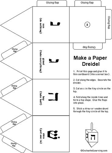 dreidel template by lakeerieartists, via Flickr Dreidel Template, Dreidel Craft, Hannukah Crafts, Hanukkah Activites, Hanukkah Traditions, Hanukkah For Kids, Jewish Crafts, Hanukkah Crafts, Jewish Celebrations