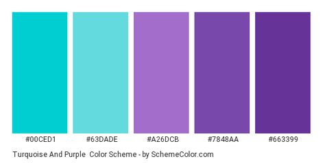 Color scheme palette image Purple And Aqua Color Palette, Turquoise Color Palette Hex Codes, Turquoise And Purple Color Palette, Color Palette Purple Colour Combinations, Violet Color Palette, Aqua Color Palette, Purple Color Code, Color Cian, Purple Color Combinations