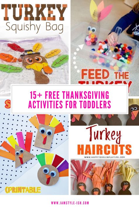 Do you enjoy doing festive activities with your kids? With Thanksgiving quickly approaching, and you want to be prepared, here are some easy Thanksgiving activities for toddlers that can help to keep them entertained during thanksgiving dinner and throughout the holiday season. Creative activities like this are a great way to teach kids about different holidays as well as the opportunity for some fun learning. 15+ Thanksgiving activities for toddlers below! I am always looking for ways to keep Thanksgiving Activities For Toddlers, Sensory Play Toddlers, Turkey Activity, Thanksgiving Games For Kids, Easy Thanksgiving Crafts, Gratitude Activities, Thanksgiving Activities For Kids, Art Activities For Toddlers, Thanksgiving Art