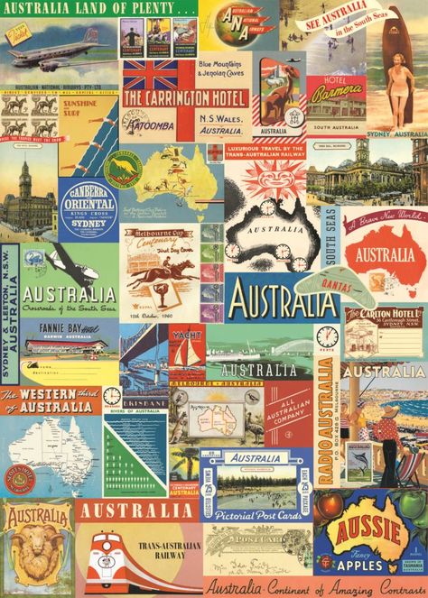 Australia Wallpaper, Australia Poster, Book Tasting, Posters Australia, Children's Games, Travel Collage, Travel Vintage, Australia Day, Collage Poster