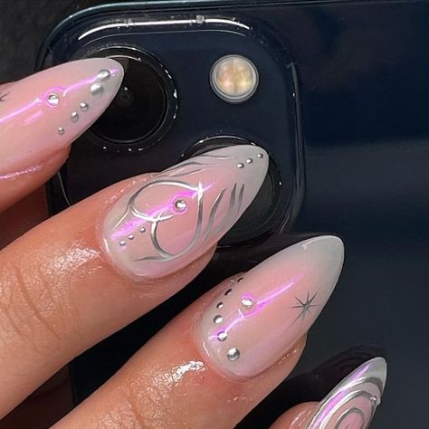 𝐆𝐄𝐋-𝐗 𝐍𝐀𝐈𝐋𝐒 on Instagram: "🎀✨🤍 inspo @amys.clients" Nails, Instagram