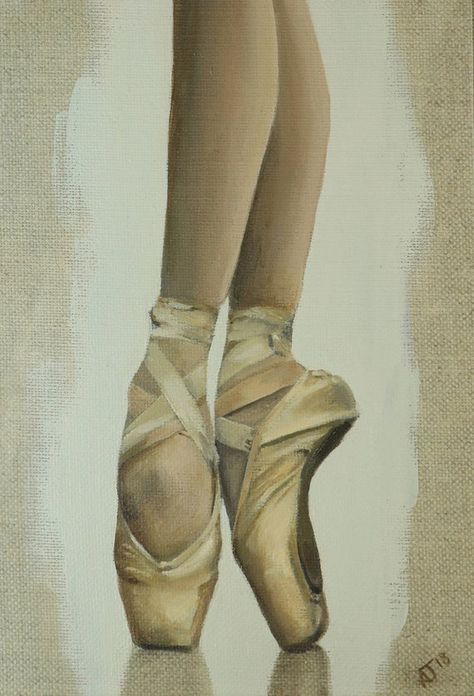 Ballet Tattoos, Shoes Painting, Ballet Painting, Dancing Art, Ballet Pointe Shoes, Art Assignments, Shoe Sketches, Art Nouveau Earring, Ballet Art