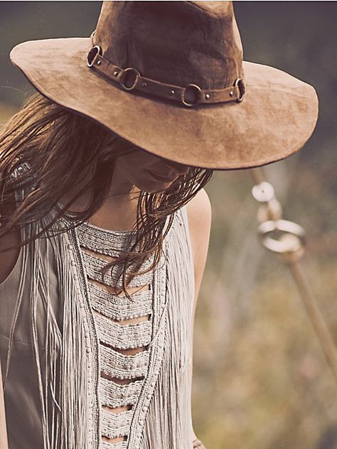 Free People Rings, Ring Leader, Suede Hat, Boho Hat, Free People Clothing, April 16, Western Boho, Beautiful Hats, Hippie Style