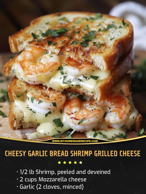 Fish Sliders Recipes, Shrimp Sliders, Cheese Shrimp, Shrimp Grilled, Breaded Shrimp, Cheesy Garlic Bread, Grilled Cheese Recipes, Shrimp Recipes Easy, Dinner Entrees