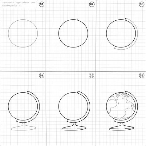 How to draw a globe #Drawing #Globe Random Things To Draw, Globe Drawing, Human Heart Drawing, Doodles Sketches, Arte Doodle, Things To Draw, Heart Drawing, Floral Drawing, Step Drawing