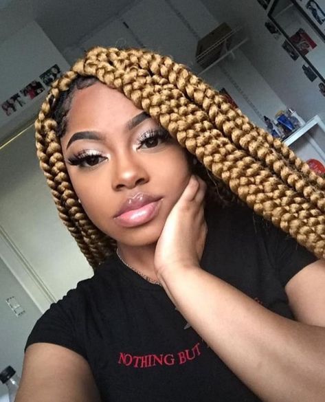 Braids Art, Bob Box Braids Styles, Braiding Ideas, Box Braids Pictures, Big Box Braids, Blonde Box Braids, Short Box Braids, Big Box Braids Hairstyles, Jumbo Box Braids