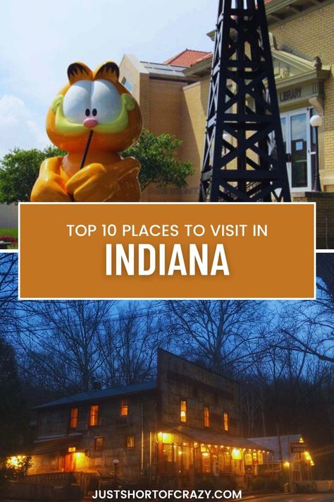 Top 10 Places To Visit in Indiana & Where To Eat Indiana Places To Visit, Places To See In Indiana, Places To Visit In Indiana, Indiana Travel Places To Visit, Indiana Bucket List, Travel Indiana, Indiana Vacation, Indianapolis Zoo, Indiana Dunes National Park