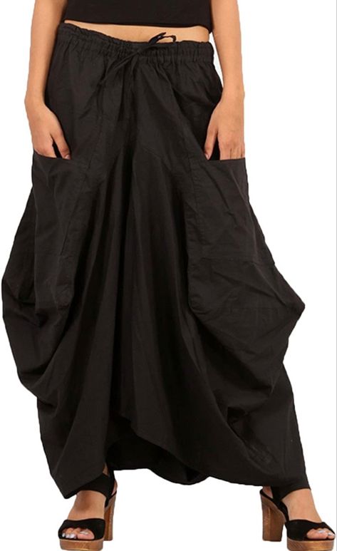 Casual Long Skirt, Lace Poncho, Long Skirt Casual, Comfy Skirt, High Waist Long Skirt, Skirts Casual, Solid Skirt, Hippie Skirts, Skirts Summer