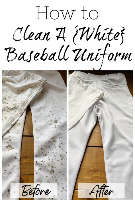 Tips and Tricks to Cleaning a (White) Baseball Uniform Baseball Stains, Diy Safe, Laundry Items, Lavender Laundry, Simple Organization, Softball Uniforms, White Uniform, Karate Uniform, Natural Cleaning Recipes