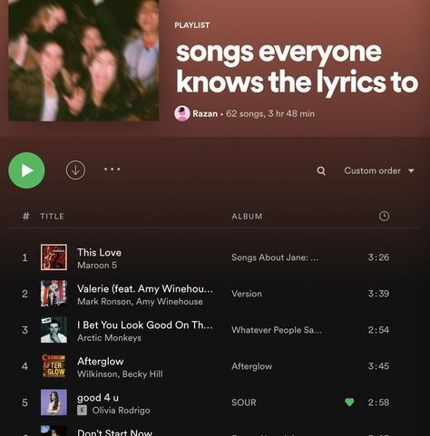 Songs Everyone Knows, Songs About Jane, Summer Songs Playlist, Playlist Names Ideas, Therapy Playlist, Song Suggestions, Song Recommendations, Music Collage, Summer Songs