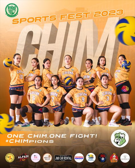 Women's Volleyball Poster for OLFU CHIM Vball Team Sports Pubmat, Pubmats Graphic Design, Team Poster Ideas, Sports Marketing Design, Volleyball Poster, Sports Template, Posters Layout, Volleyball Posters, Team Poster