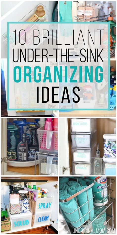 Under The Sink Organization, Under Kitchen Sink, Bathroom Closet Organization, Sink Organization, Kitchen Sink Organization, Organized Pantry, Bathroom Storage Solutions, Under Sink Storage, Under Sink Organization