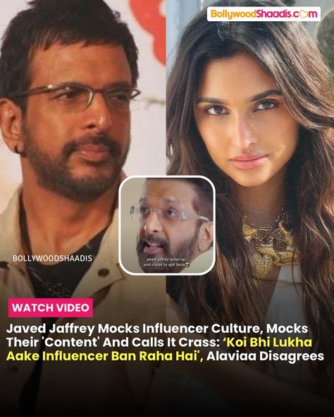 Javed Jaffrey called out influencer culture on social media and critiqued their content, which as per him have no depth. His daughter, Alaviaa Jaffrey disagreed with him. Video Credit: Reddit #alaviaajaaferi #javedjaffrey #influencer #influencers Javed Jaffrey, Video Credits, Entertainment News, Wake Up, Influencer, Entertainment, Social Media, Media