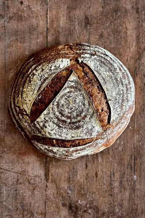 Rustic Rye Sourdough Bread - Not Just Food Rustic Sourdough Bread Recipe, Rye Sourdough Bread, Sourdough Rye Bread, Rye Sourdough, Sourdough Rye, Rye Bread Recipes, Bread Lame, Wild Yeast, Rye Flour