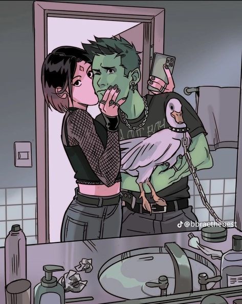 Raven And Beast Boy, Beast Boy And Raven, Beast Boy