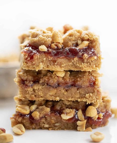 Peanut Butter Dough, Dessert Peanut Butter, Peanut Butter And Jelly Bars, Peanut Butter Jelly Recipes, Peanut Butter Dessert, Jelly Bars, Oatmeal Coconut Cookies, No Bake Banana Pudding, Jelly Cookies