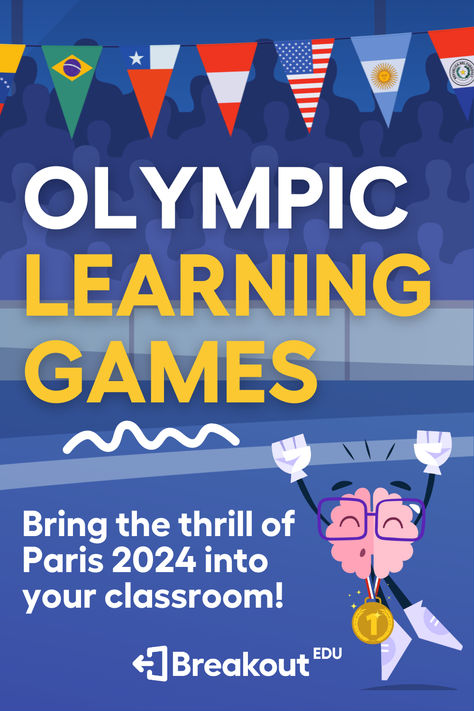 Bring the thrill of the Paris 2024 Olympic Games into your classroom with our Olympics themed classroom activities. These academic puzzles will encourage students to go for the gold in both learning and teamwork!  #teachers #educationalgames #classroomactivities #paris2024 #olympics #olympicgames Olympic Games For Kids, Breakout Edu, Engineering Art, Secondary Classroom, English Classroom, Themed Classroom, Science Technology, Learning Games, Educational Games