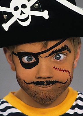 Grimas | Pirat Maquillaje Halloween Infantil, Halloween Face Painting, Pirate Makeup, Pirate Face, Halloweenský Makeup, Pirate Kids, Face Painting Easy, Pirate Halloween, Kids Face Paint