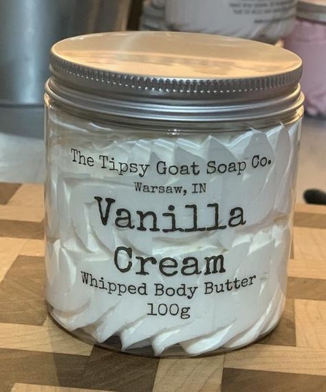 Vanilla Cream Whipped Body Butter Candied Candles, Diy Body Butter Recipes, Spa Stuff, Vanilla Body Butter, Diy Body Butter, Body Butters Recipe, Whipped Butter, Avocado Butter, Vanilla Shake