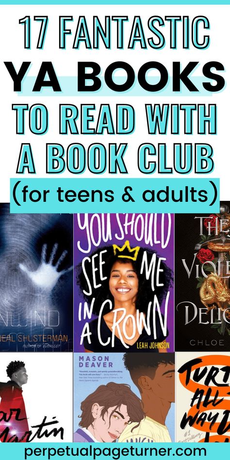 17 Fantastic YA Book Club Books (For Teens and Adults) In 2022 Good Book Club Books, Teen Book Club, Young Adult Books Romance, Book Club Recommendations, Best Book Club Books, Best Books For Teens, Teen Book, Book Club Reads, Starting A Book