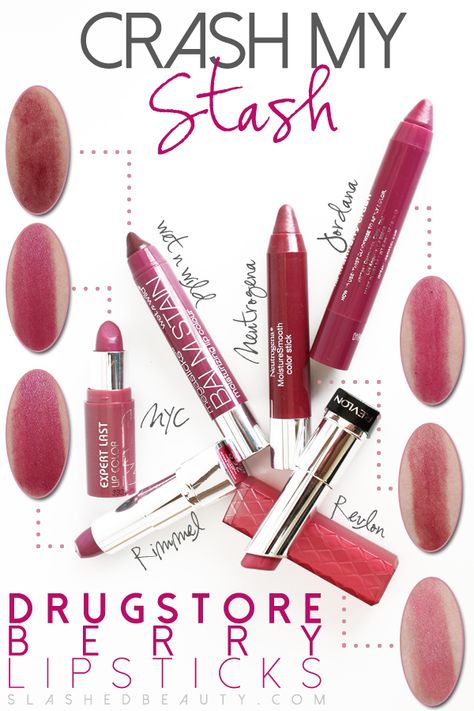 Crash My Stash: Drugstore Berry Lipsticks | Slashed Beauty Fall Lip Color, Berry Lipstick, Lipgloss Lips, Berry Lips, Good Face, Budget Beauty, Fall Makeup Looks, Fall Beauty, Hodge Podge