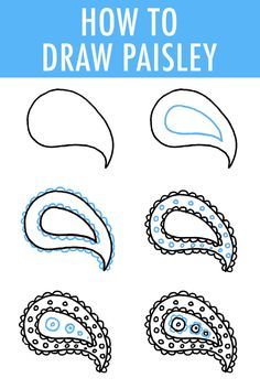 Let me teach you something useful: how to draw paisley. It's easy--really!   The entire diagram is explained and expanded upon here. Draw Paisley, Paisley Drawing, Trin For Trin Tegning, Tato Henna, Butterfly Stencil, Easy Drawings For Beginners, Flowers Drawing, Drawing Flowers, Paisley Art