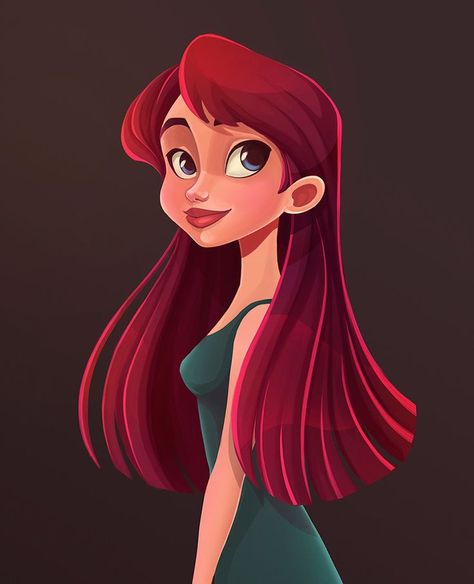 Women Cartoon Characters, Character Design Disney, Disney Female Characters, Character Design Cartoon, Female Cartoon Characters, Women Cartoon, Character Types, Female Cartoon, Oil Pastels