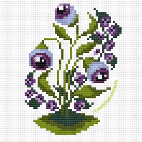 Creepy Embroidery, Botanical Gothic, Forest Goth, Cross Stitch Patterns Free Disney, Geeky Cross Stitch Patterns, Geeky Cross Stitch, Hand Embroidery Patterns Free, Floral Cross Stitch Pattern, Disney Cross Stitch Patterns