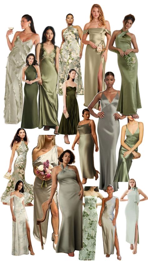 Caribbean Wedding Bridesmaid Dresses, Bridesmaid Dresses Styles, Bridesmaid Dresses 2023, Bridesmaid Dresses 2024, Maid Of Honor Dresses, Fall Bridesmaid, Party Colors, Fall Bridesmaids, Sage Green Bridesmaid Dress