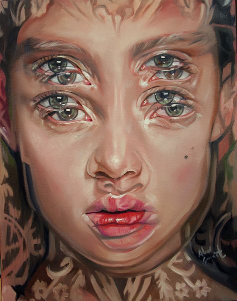 Paintings by Alex Garant Alex Garant, Distortion Art, Straight Fashion, Art Trippy, Goals Life, Surreal Portrait, Chill Vibes, Gcse Art, Inspiring Art