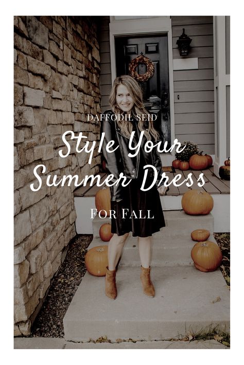 Summer Dresses Into Fall Outfit, How To Wear A Dress In Fall, How To Style A Summer Dress For Fall, Summer Dresses In Fall, Summer To Fall Dress Outfits, How To Wear Dresses In Fall, How To Wear A Summer Dress In Winter, How To Style Summer Dresses In Winter, Summer Dress To Fall Outfit