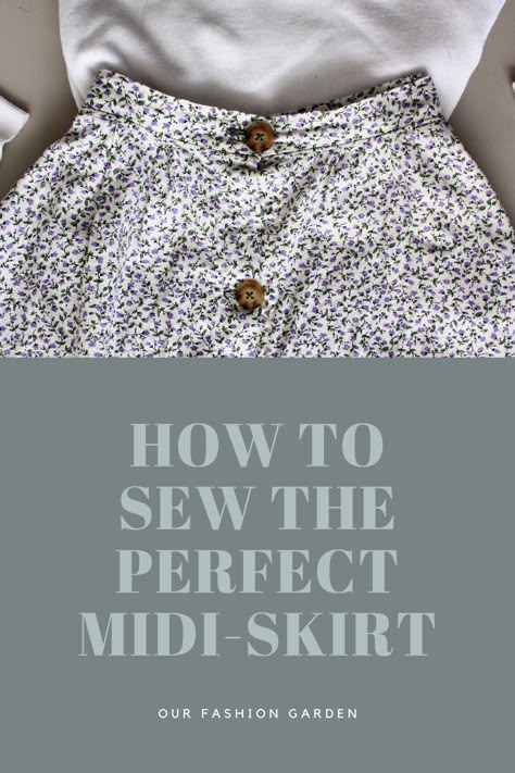 How To Sew A Skirt By Hand, Sewing Patterns Free Beginner Skirt, Home Sewn Capsule Wardrobe, How To Sew My Own Clothes, Sewing Pattern For Skirt, Medium Sewing Projects, Sewing Sweater Pattern, Simple Easy Sewing Projects, Plus Size Skirt Pattern Free