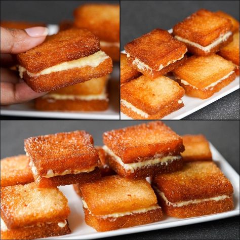 Bread Malai Toast Recipe | Delicious Bread Toast Recipe | Malai Toast Recipe | bread, Malai, recipe | Bread Malai Toast Recipe | Delicious Bread Toast Recipe | Malai Toast Recipe | By N'Oven - Non Veg Bread Malai, Malai Recipe, Non Veg, Quick Recipes Snacks, Bread Toast, Delicious Bread, Toast Recipes, Bread Dough, Quick Recipes