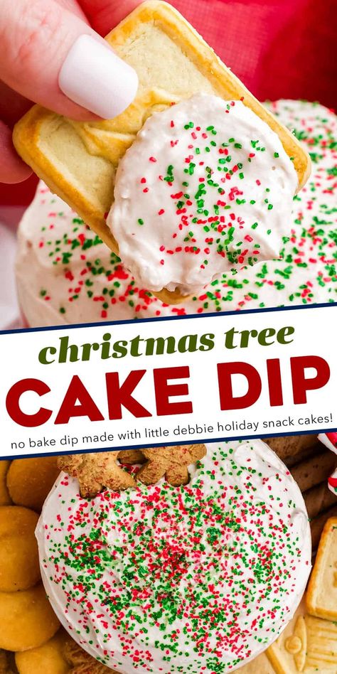 Christmas Tree Cakes Dip, Little Debbie Christmas Tree Cake Dip, Christmas Tree Cakes Little Debbie, Christmas Tree Cake Dip, Tree Cake Dip, Little Debbie Christmas Tree Cakes, Holiday Dip, Cooking Hobby, Holiday Dips