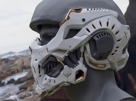 ArtStation - Sci-Fi Helmet , Michael Weisheim Beresin Human Bone Structure, Sci Fi Helmet, Sci-fi Helmet, Style Cyberpunk, Futuristic Helmet, Helmet Concept, Bone Structure, Futuristic Armour, Human Bones