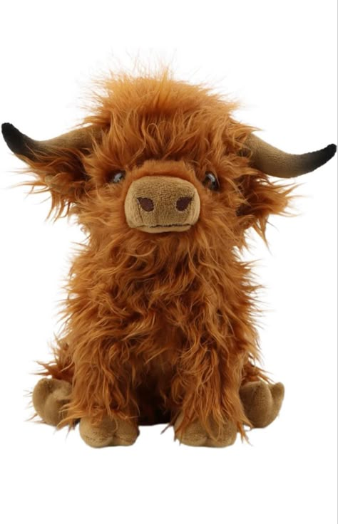 Gluutoyashop Highland Cow Stuffed Animal Scottish Highland Cow Plush Toy Cute Farm Plushie Christmas Birthday Gifts for Adults Boys Girls (Brown, 11 in) Stuffed Animal Tree Topper, Cow Sewing Patterns Free, April Mop, Highland Cow Plush, Scottish Cow, Cow Plush, Cow Toys, Soft Gift, Scottish Highland Cow