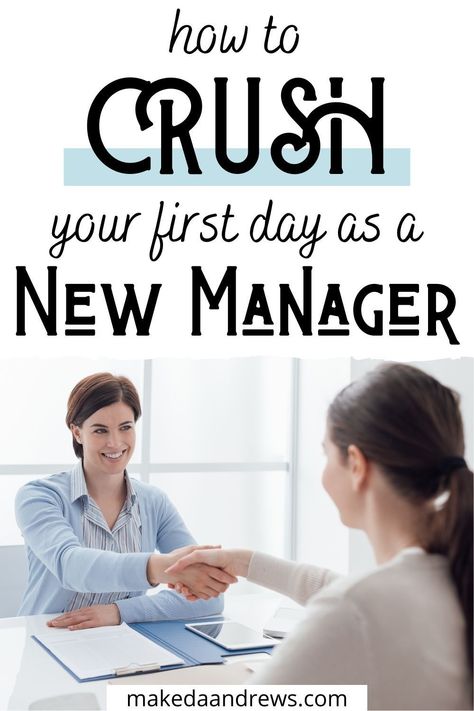 5 New Manager Tips For First Day Success! Check out these things you should do on your first day as a new manager. These new manager tips will help you to be the best manager you can right from the start and establish relationships with your team, staff, and employees the right way. 5 things you should do your first day as a new manager. New Manager Tips, First Day New Job, Team Meeting Ideas, Manager Tips, Leadership Advice, Workplace Productivity, New Manager, Meeting Ideas, Nurse Manager