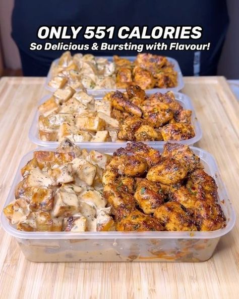 High Protein Garlic Butter Chicken And Creamy Potatoes, Low Calorie High Protein Meals Chicken, Jalalsamfit Recipes, Low Calorie Meals High Protein, Protein Dinner Recipes Healthy, High Protein High Calorie Meals, High Protein Dinners For Family, Protein Meals Easy, Low Cal High Protein Recipes