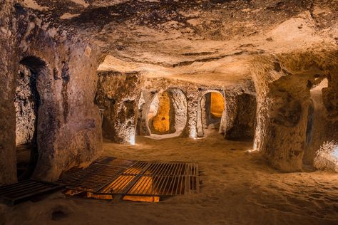 Underground City, Cave City, Ancient Places, Volcanic Ash, Underground Cities, Hot Air Balloon Rides, Air Balloon Rides, Group Tours, Travel Adventure