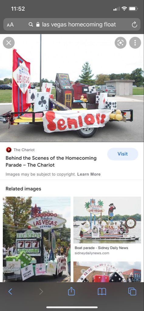 Vegas Parade Float Ideas, Las Vegas Homecoming Float, Hoco Floats, Hoco 2022, Hoco Court, Homecoming 2022, Homecoming Floats, Homecoming Court, Homecoming Parade